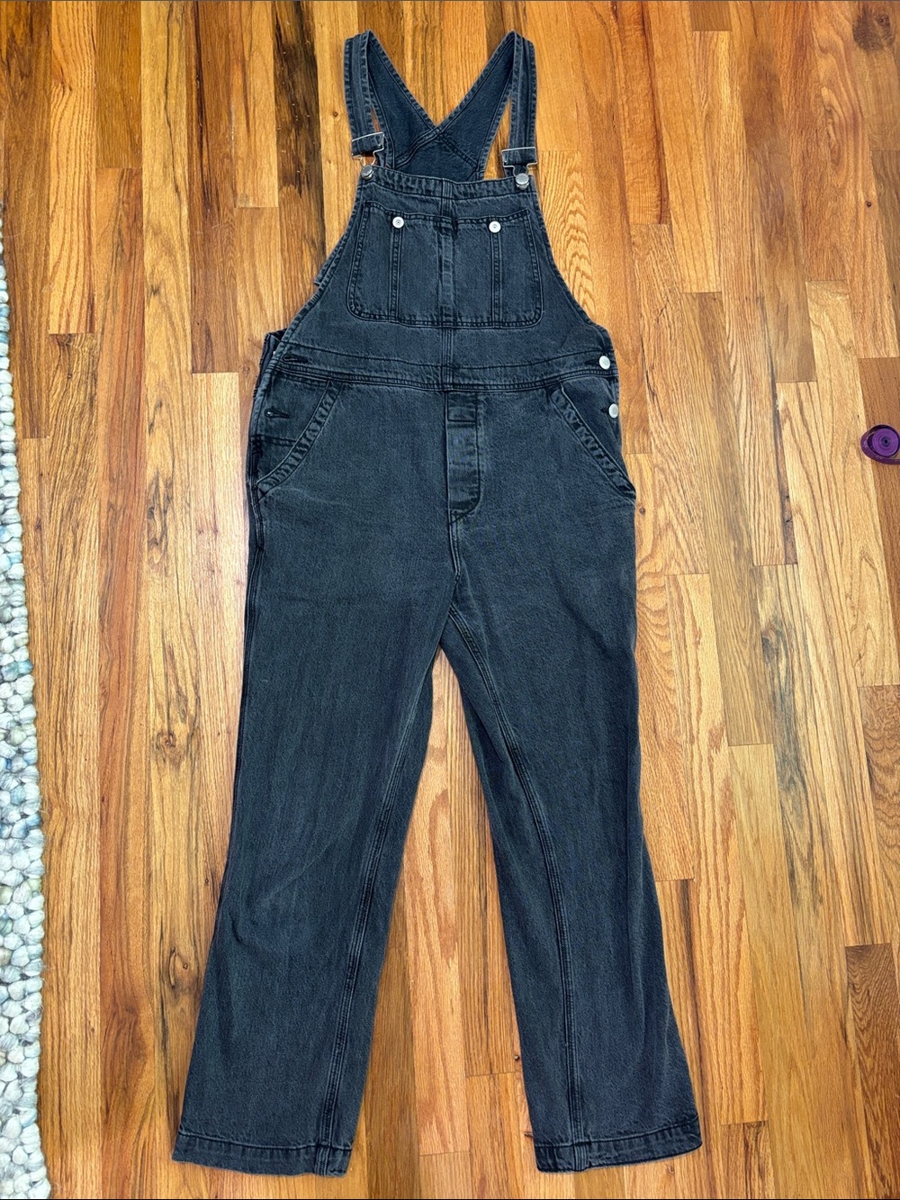 We The Free Black Ziggy Denim Overalls